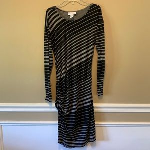 Woman’s maternity striped dress